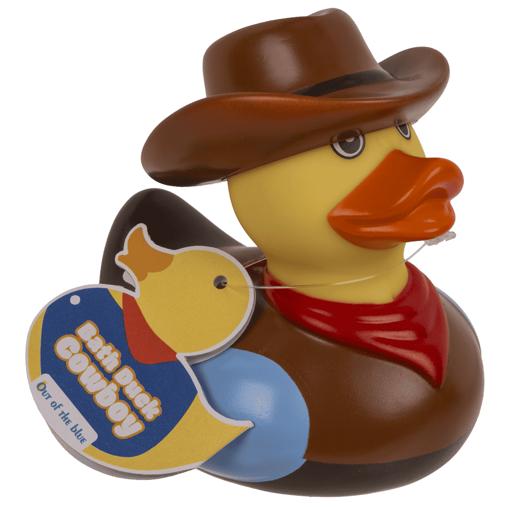 Canard de bain couineur cow-boy