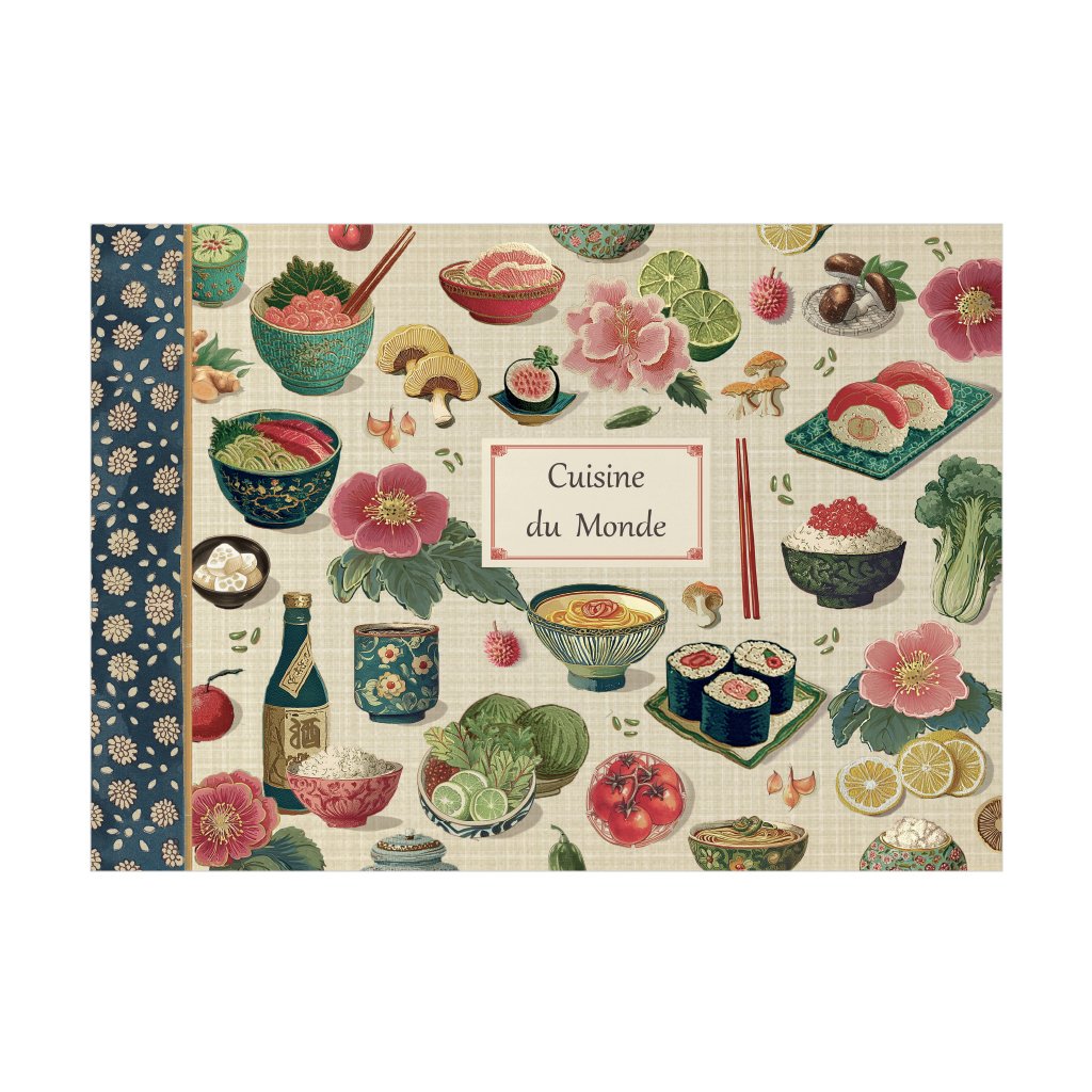 Cahier Cuisine du monde, 48 pages, Gwenaëlle T
