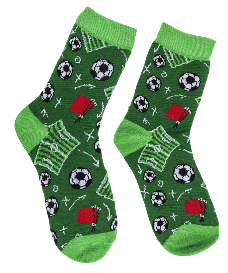 Chaussettes football sur fond vert, 36-42
