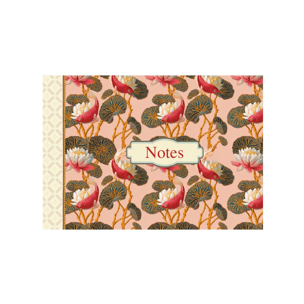 Mini cahier Pattern Rose Poisson - Gwenaëlle T
