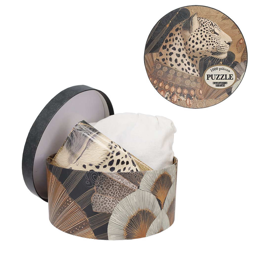 Puzzle Panthère 1 000 pièces et pochon, Gwenaëlle T