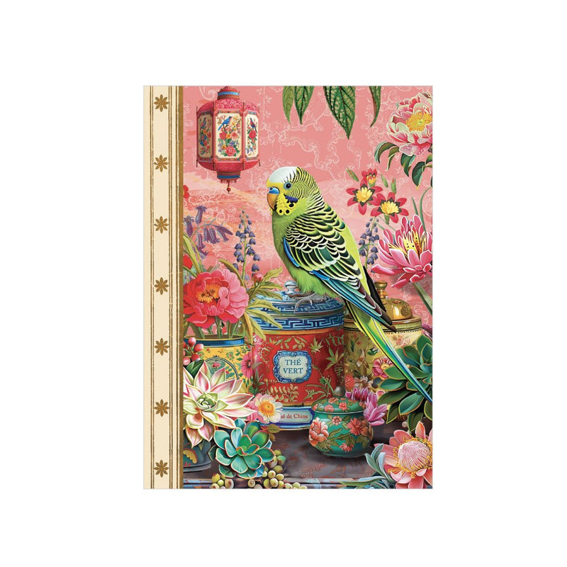 Carnet mots de passe Perruche Boîte à thé - Gwenaëlle T