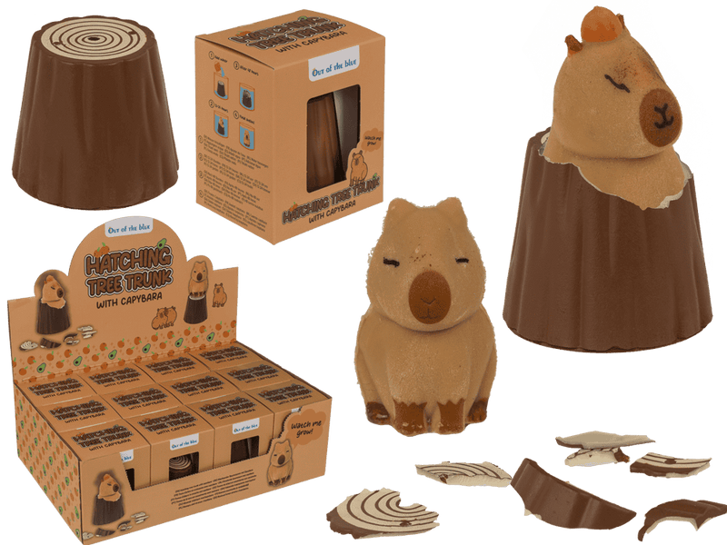Tronc à éclore avec capybara