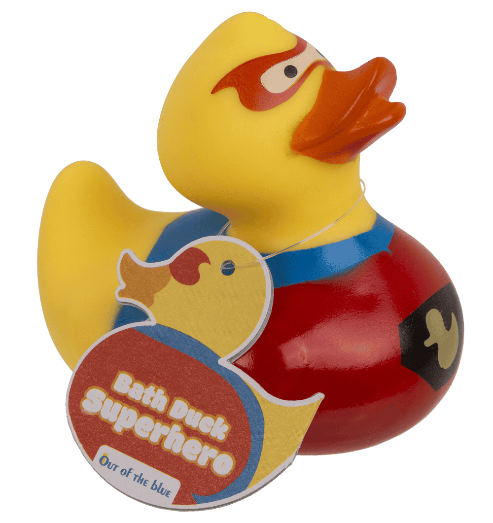 Canard de bain couineur super-héros