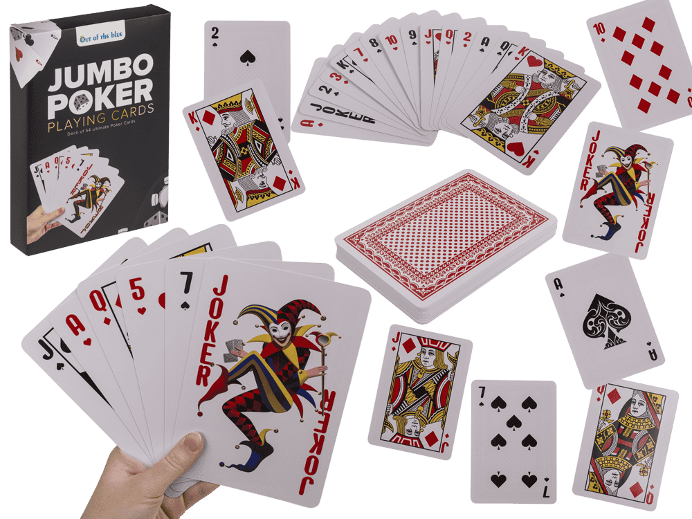 Jeu Jumbo de 54 cartes grand format