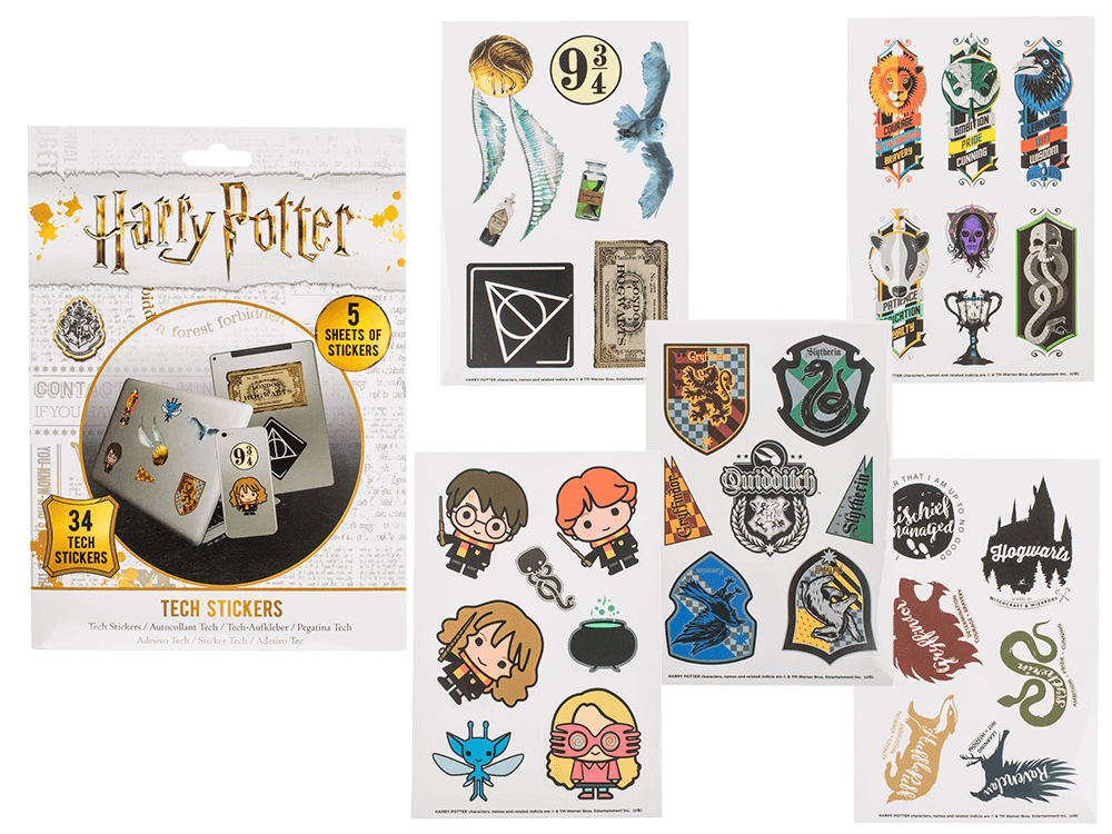 Autocollants Harry Potter Artefacts, set de 34
