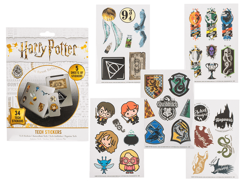 Autocollants Harry Potter Artefacts, set de 34