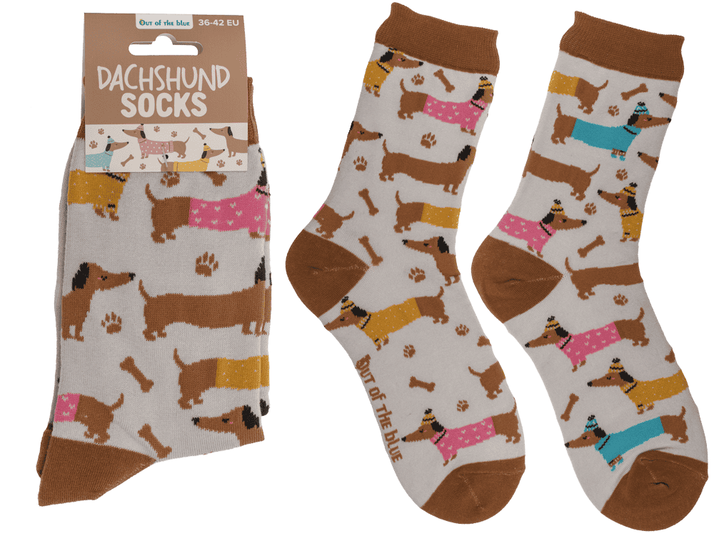 Chaussettes teckel d’hiver 36-42
