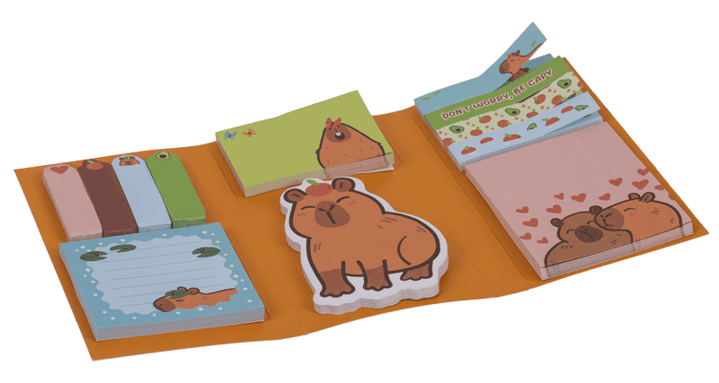 Set de notes repositionnables capybara