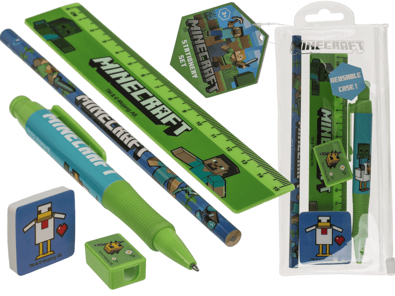 Set de papeterie Minecraft, 5 pièces