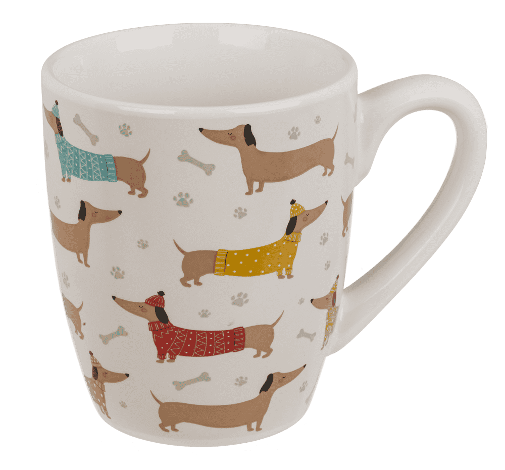 Mug teckel en grès 350 ml
