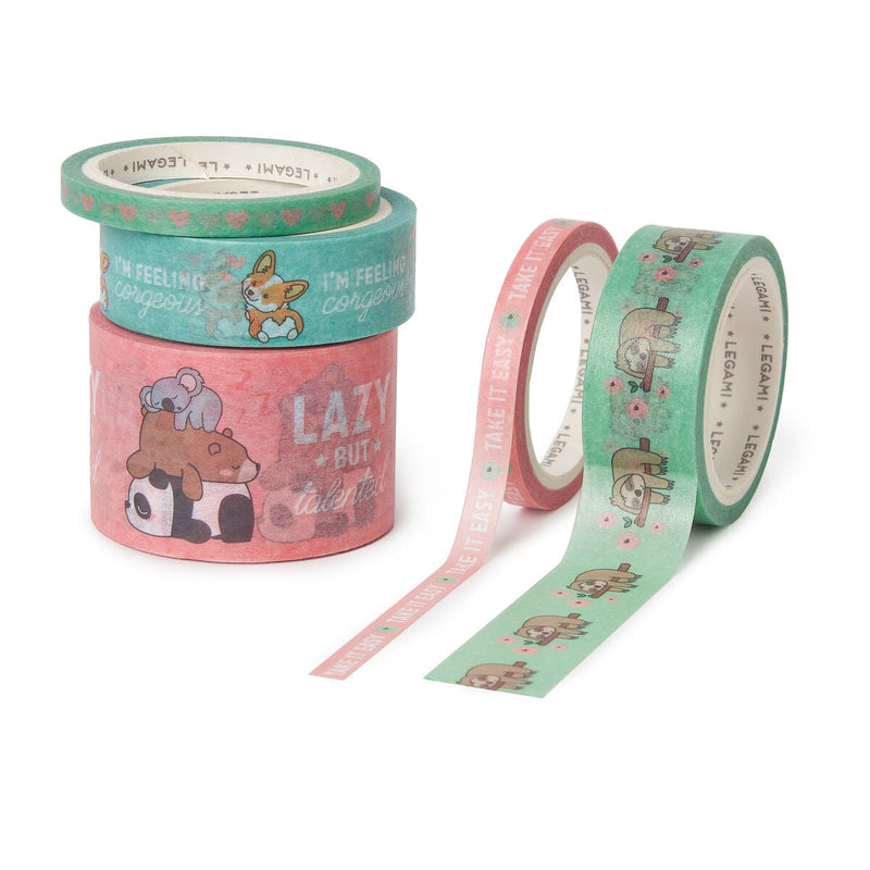 5 rubans washi LEGAMI Tape by Tape Cute Animals