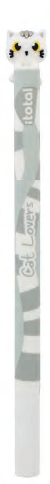 Stylo effaçable Climby chat blanc i-Total