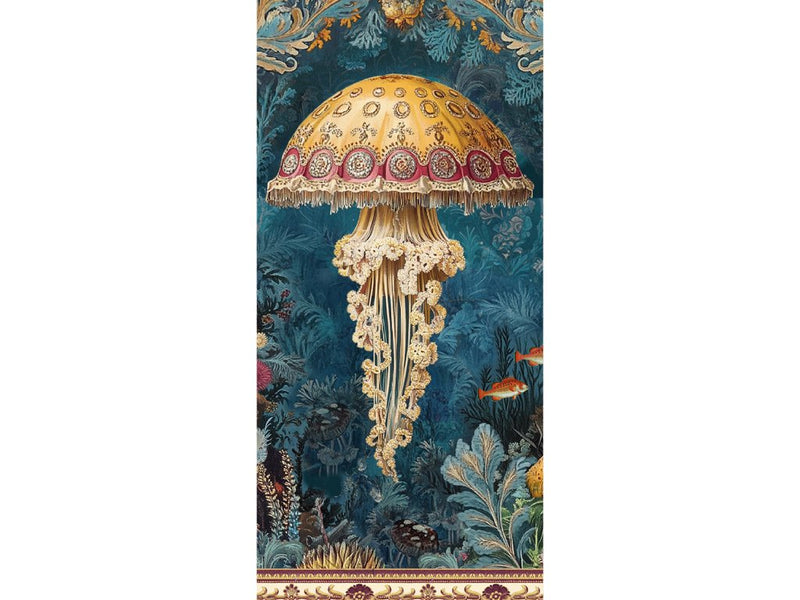 Carte postale Méduse, 10 × 21 cm - Gwenaëlle & le studio