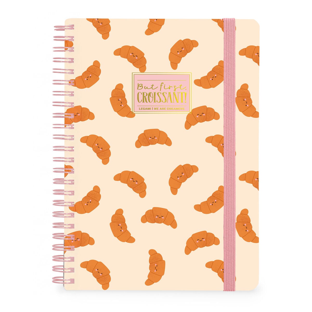Cahier à spirale A4 LEGAMI Croissant 160 pages