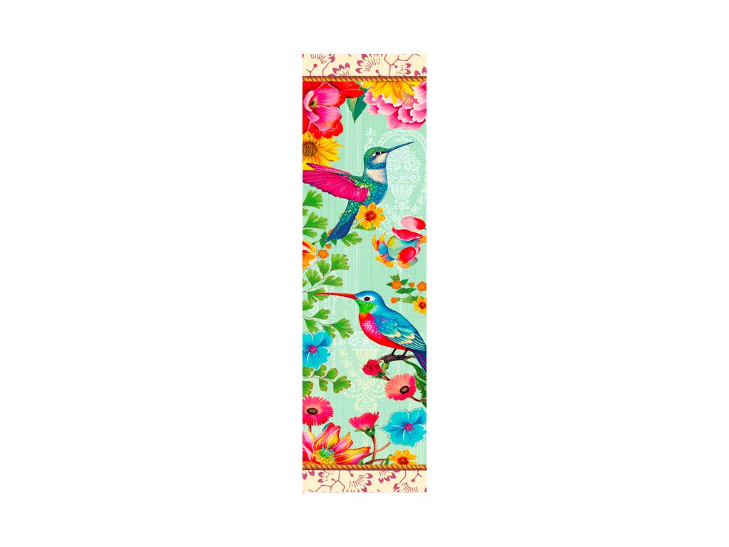 Marque-page oiseaux et fleurs MPGT017