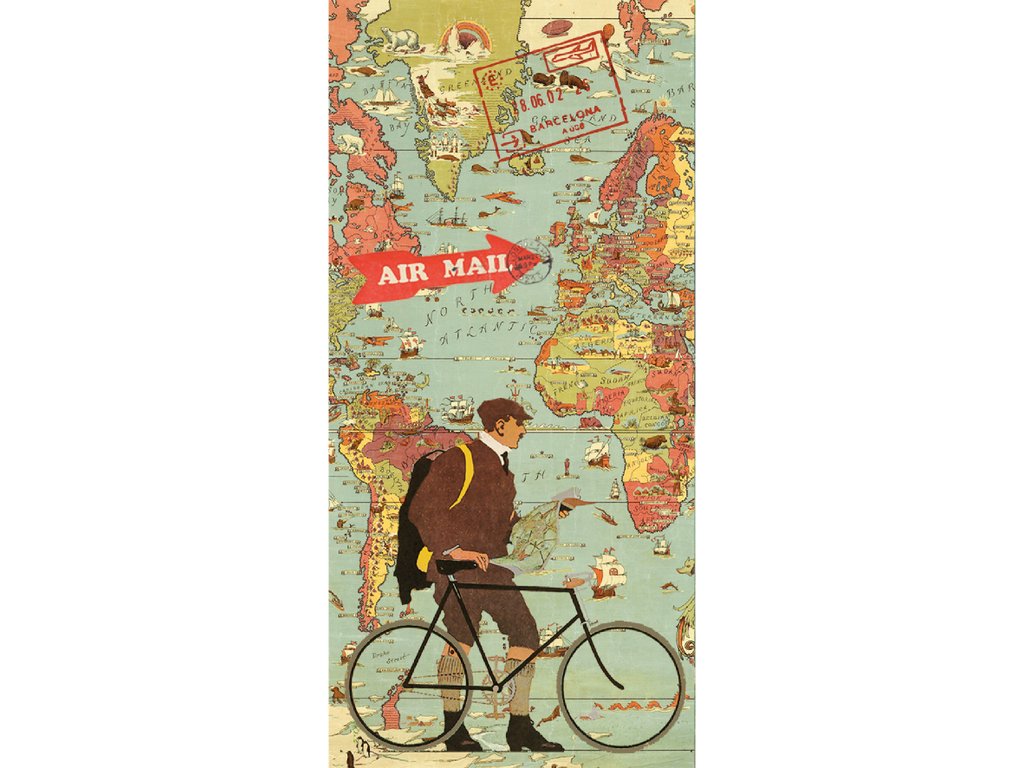 Carte postale Voyage à vélo CPGTZP513