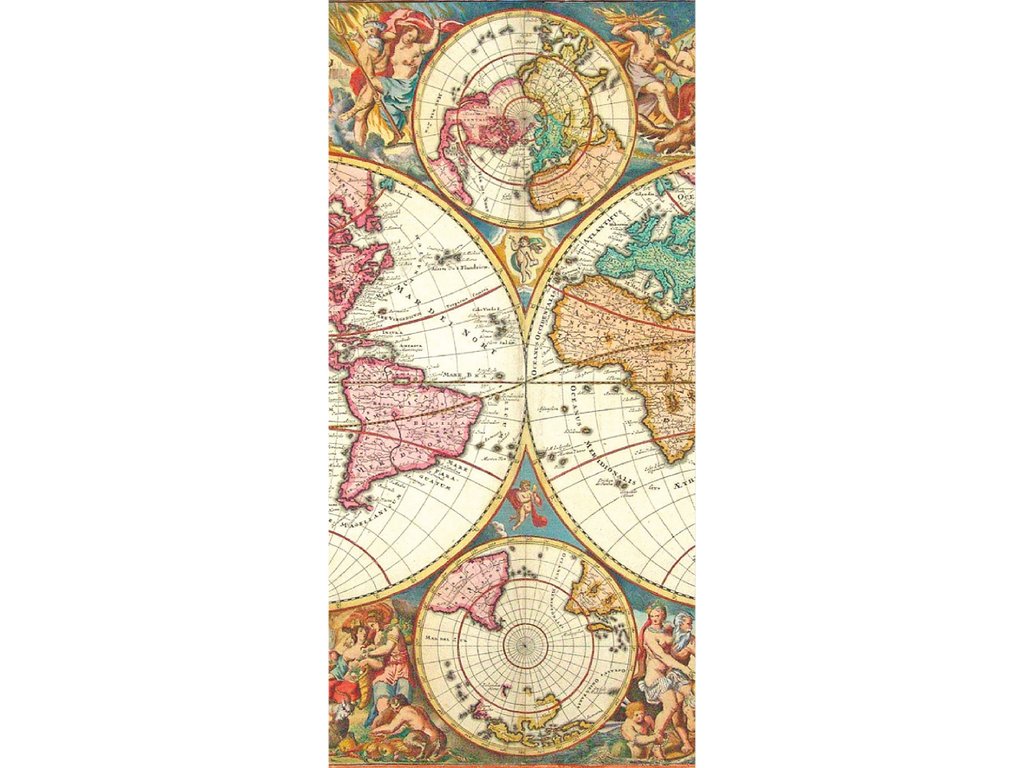 Carte postale Mappemonde CPGTZP514
