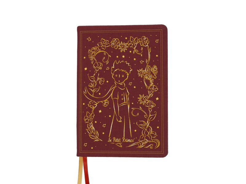 Carnet ligné A5 Le Petit Prince bordeaux