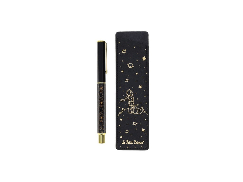 Stylo à bille Le Petit Prince noir avec étui, KIUB