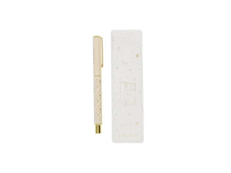 Stylo à bille Le Petit Prince crème avec étui
