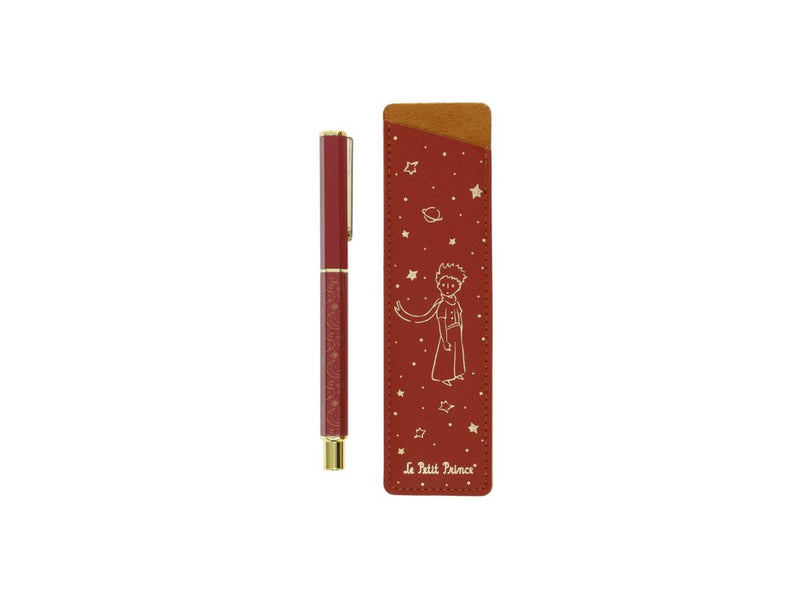Stylo à bille Le Petit Prince bordeaux avec étui