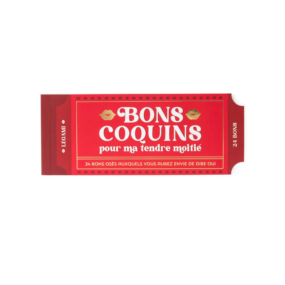 Carnet de 24 bons coquins LEGAMI en français