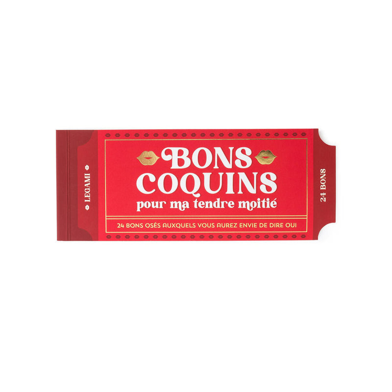 Carnet de 24 bons coquins LEGAMI en français