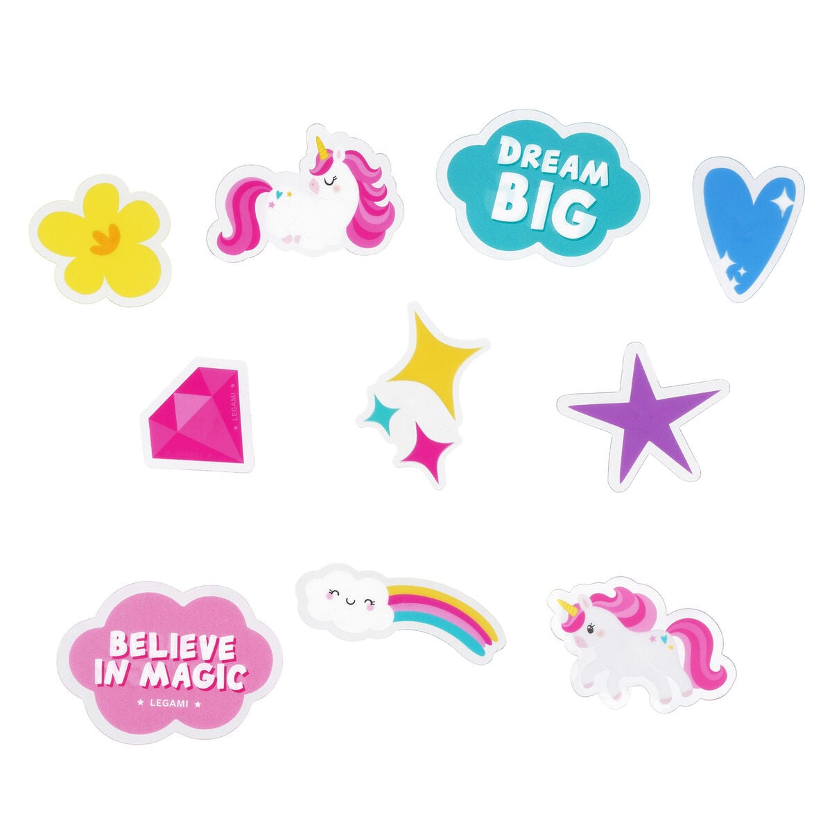 Décorations de rayons de vélo LEGAMI Unicorn, 30 pièces