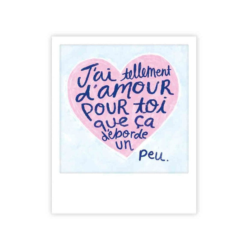 Mini carte J'ai tellement d'amour - Pickmotion