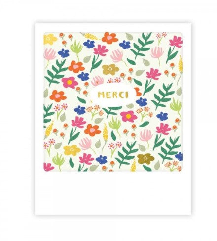 Mini carte postale Merci, petites fleurs | Pickmotion