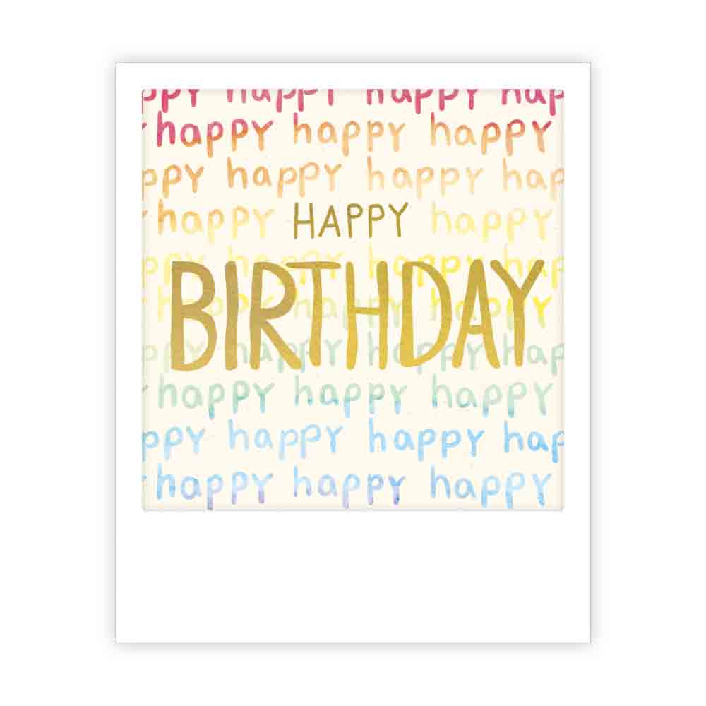 Mini carte postale Happy Happy Birthday | Pickmotion