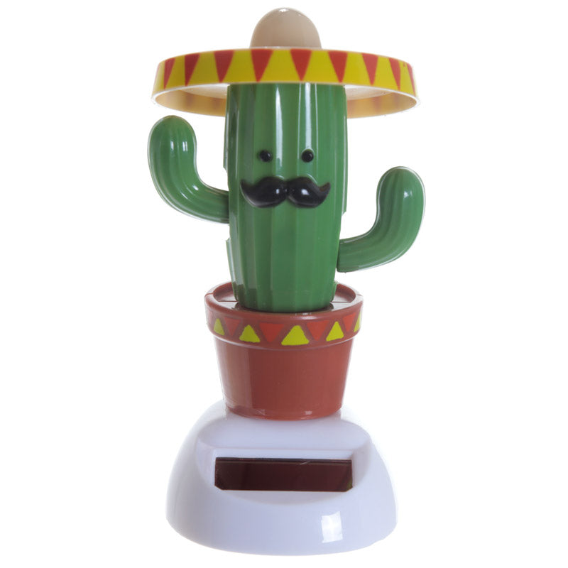 Figurine solaire cactus au sombrero