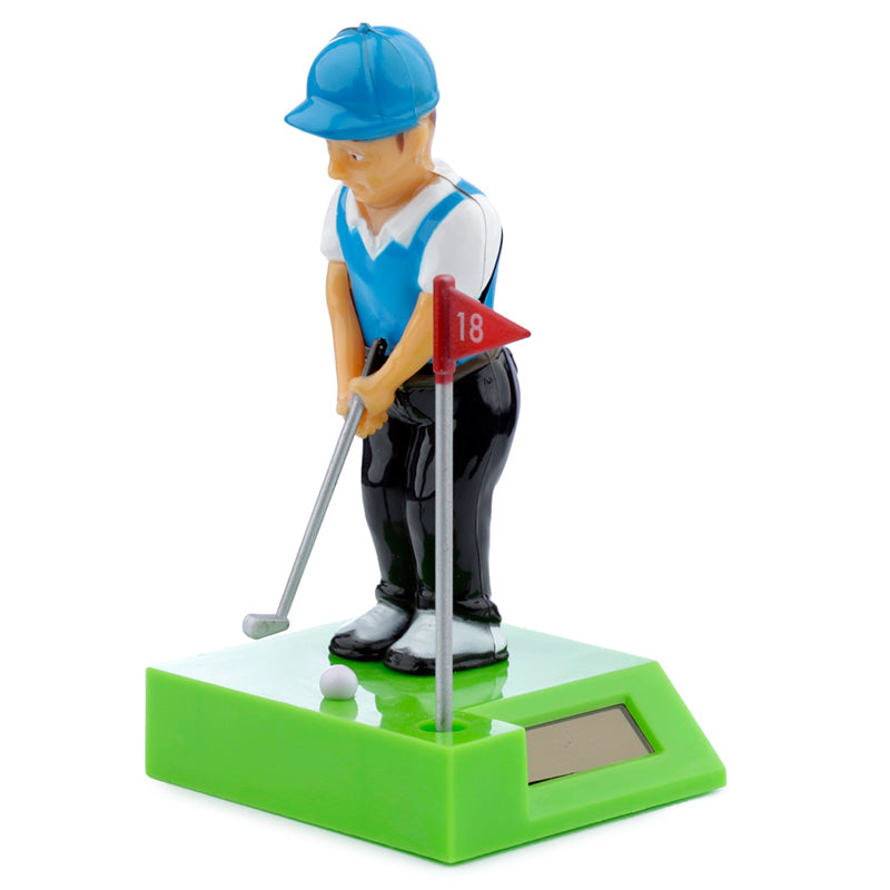 Figurine solaire joueur de golf