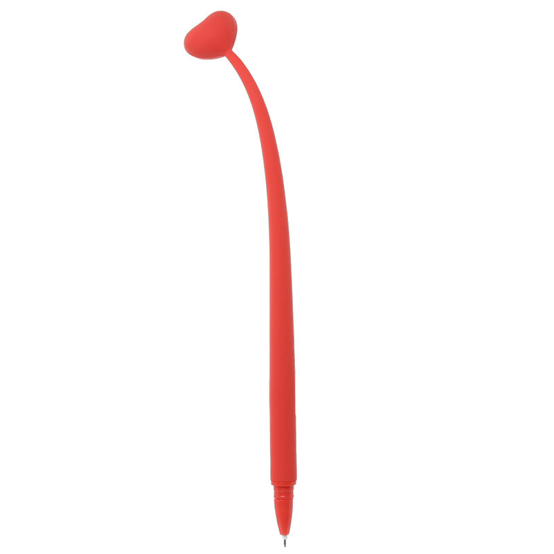 Stylo cœur rouge, pointe fine et encre noire