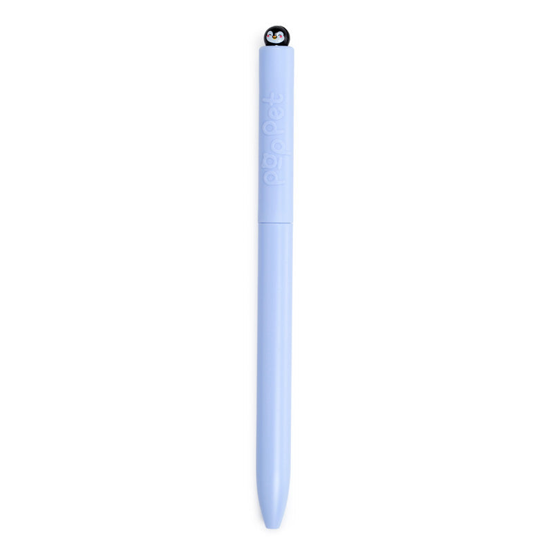 Stylo Twist Pop Pingouin bleu, encre noire