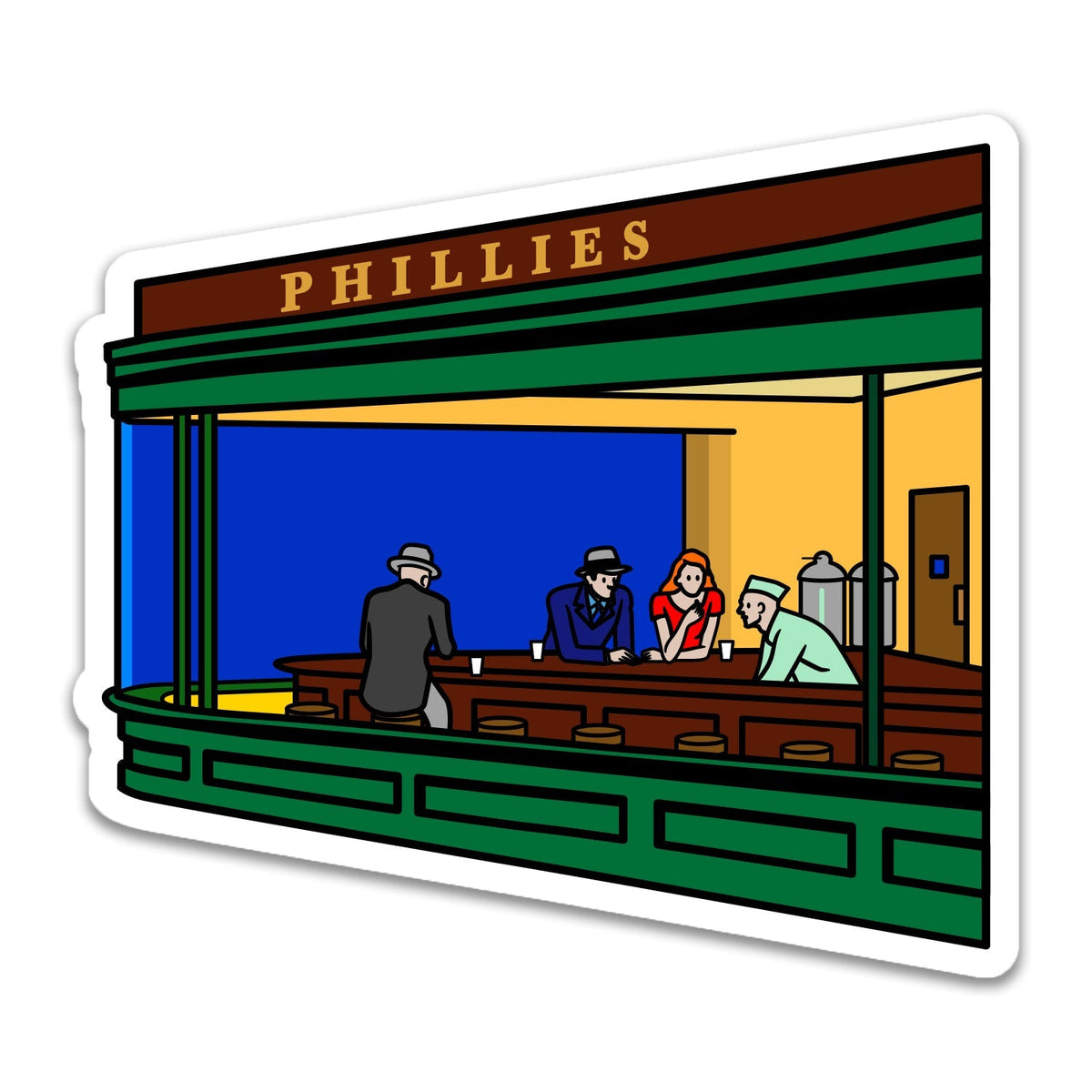 Sticker Nighthawks d’Edward Hopper