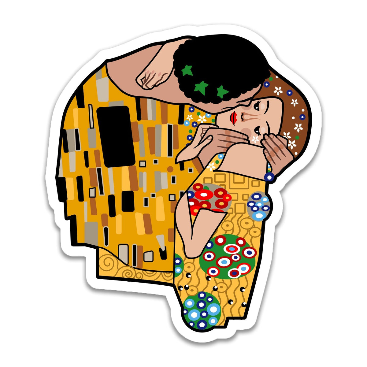 Sticker Le Baiser de Gustav Klimt
