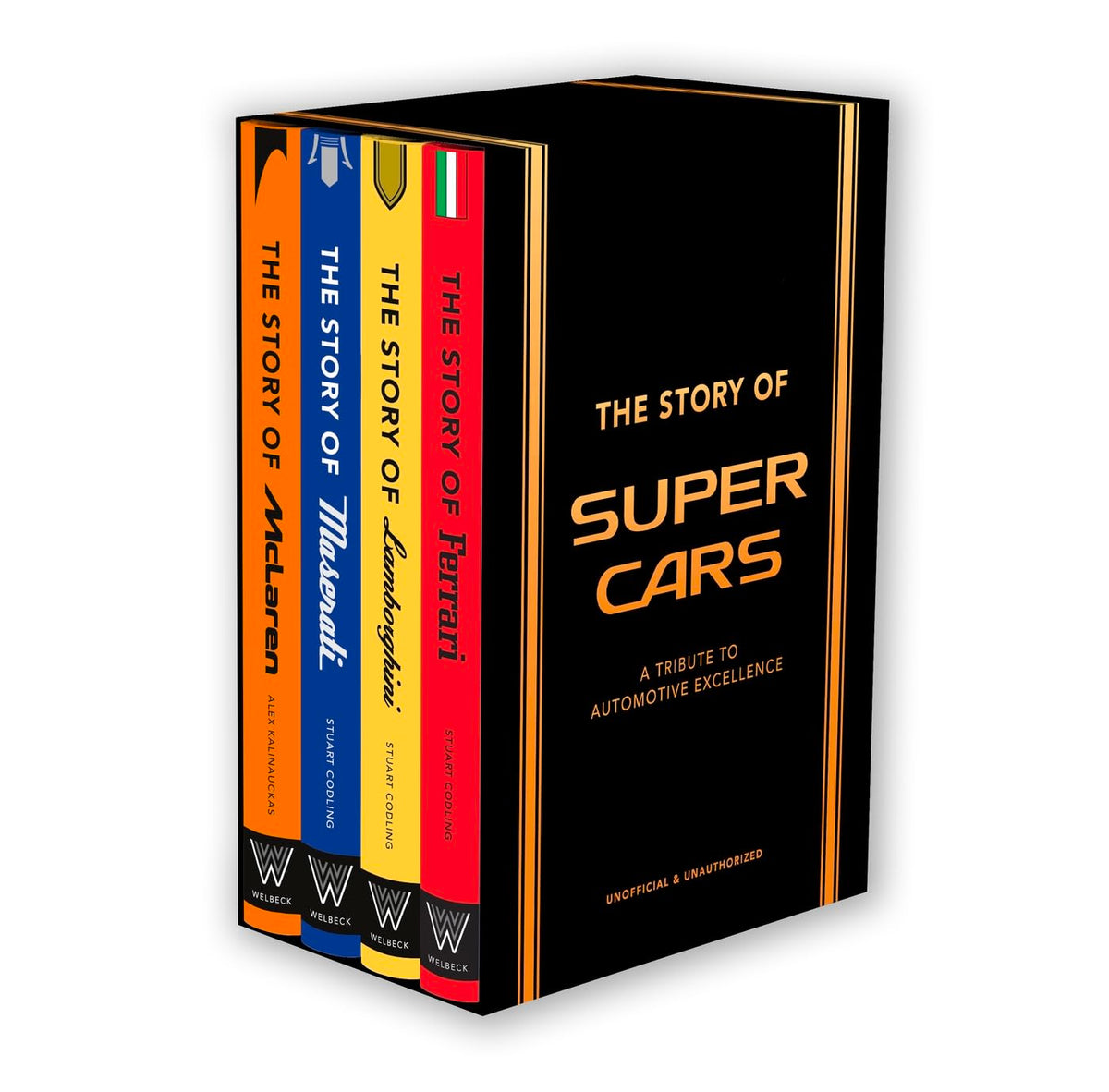Coffret The Story of Supercars : quatre livres en anglais