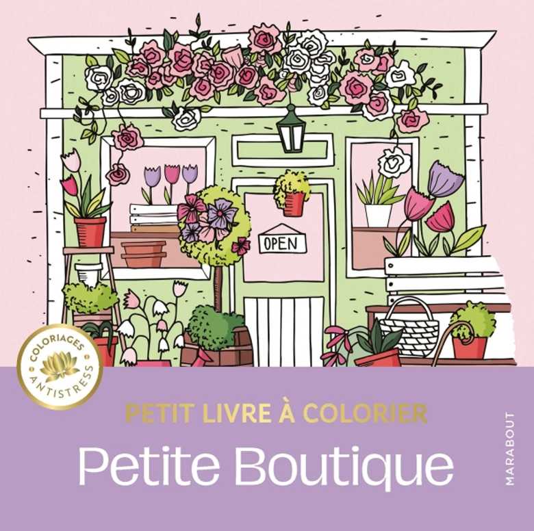 Petite Boutique, livre de coloriage - Marabout