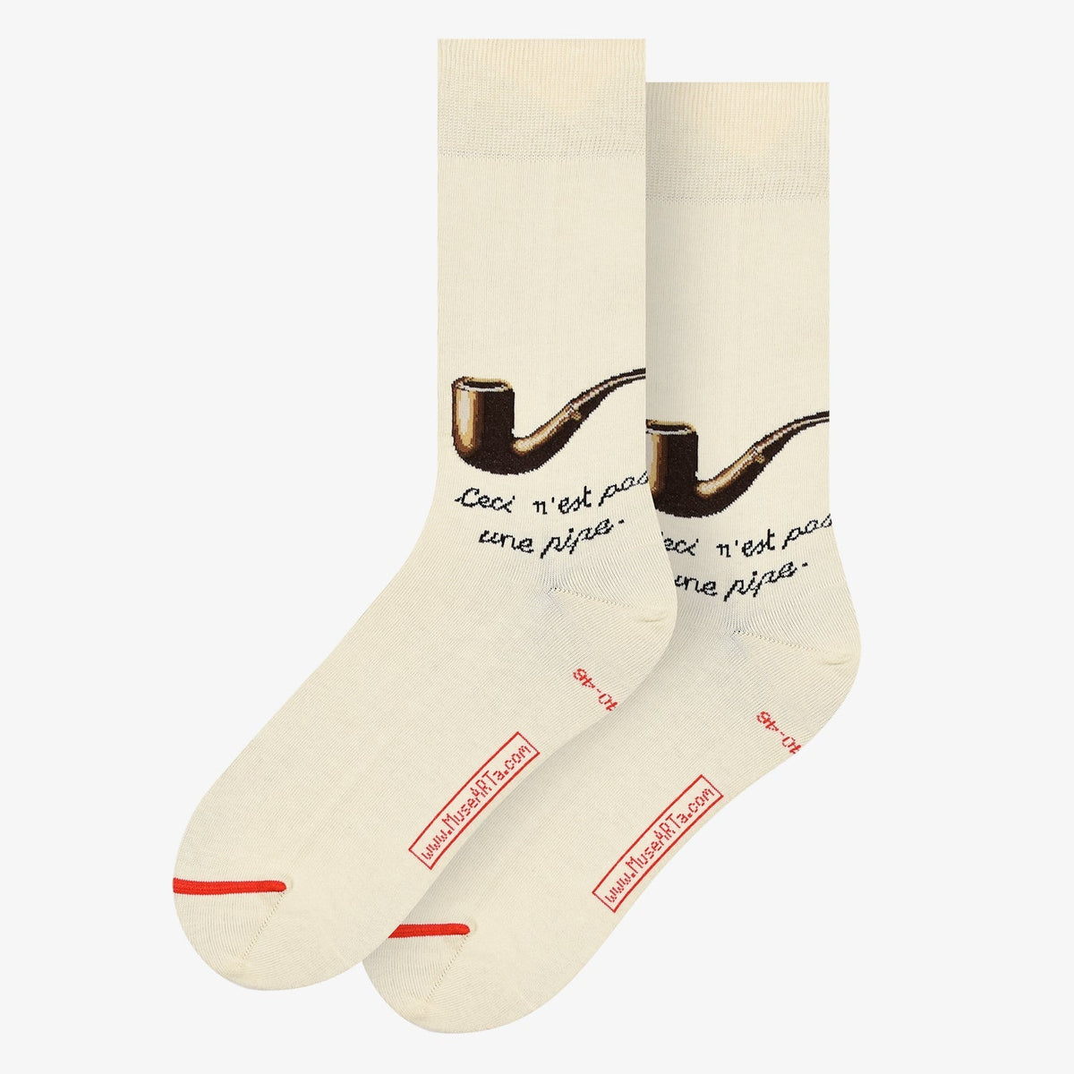 Chaussettes Magritte, La Trahison des images - MuseARTa