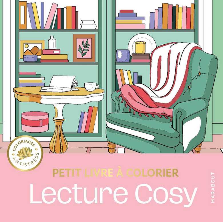 Lecture cosy : petit livre de coloriage Marabout