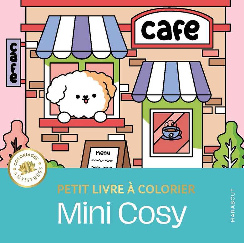 Mini cosy : petit livre de coloriage Marabout
