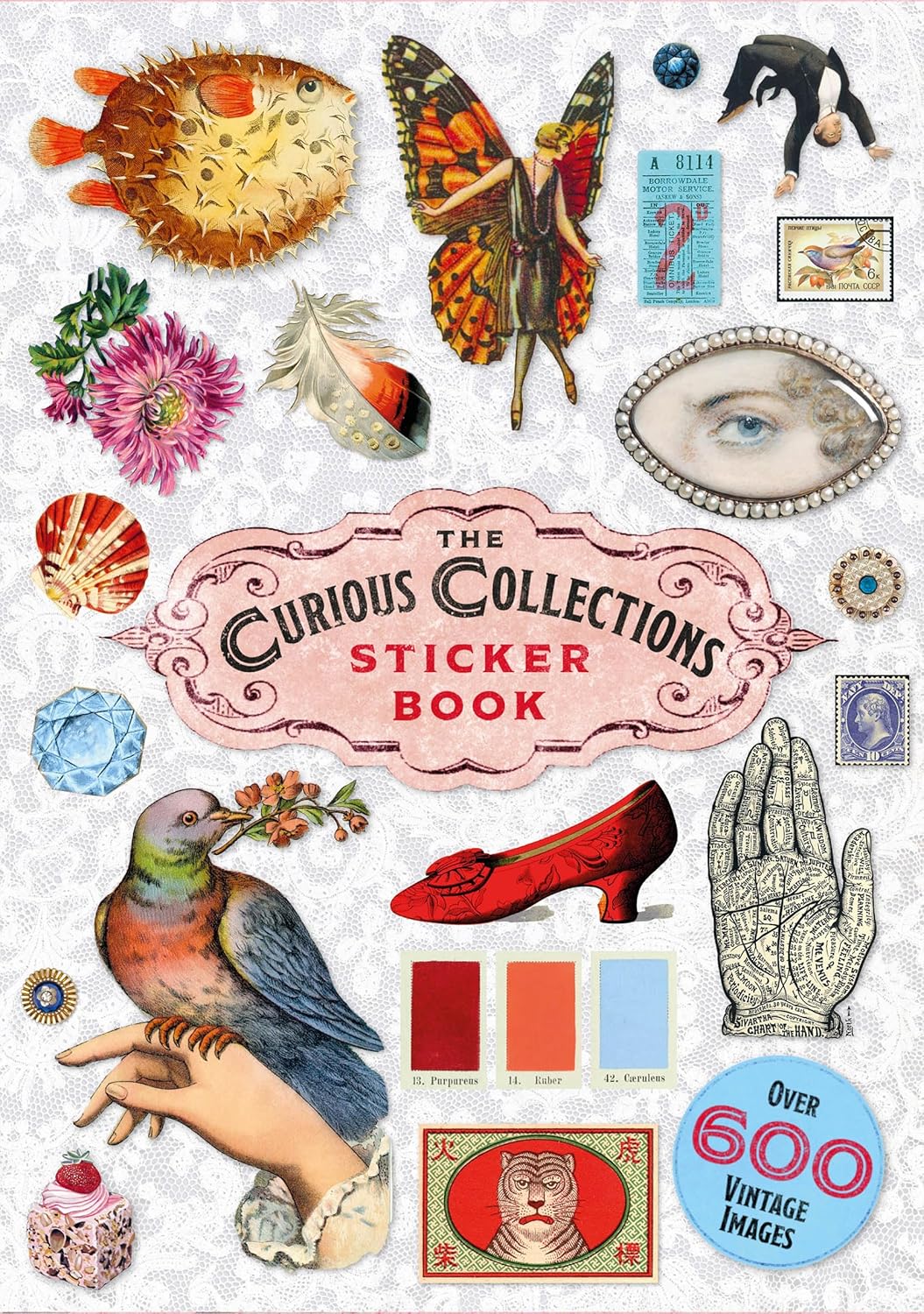 The Curious Collections, livre de stickers vintage