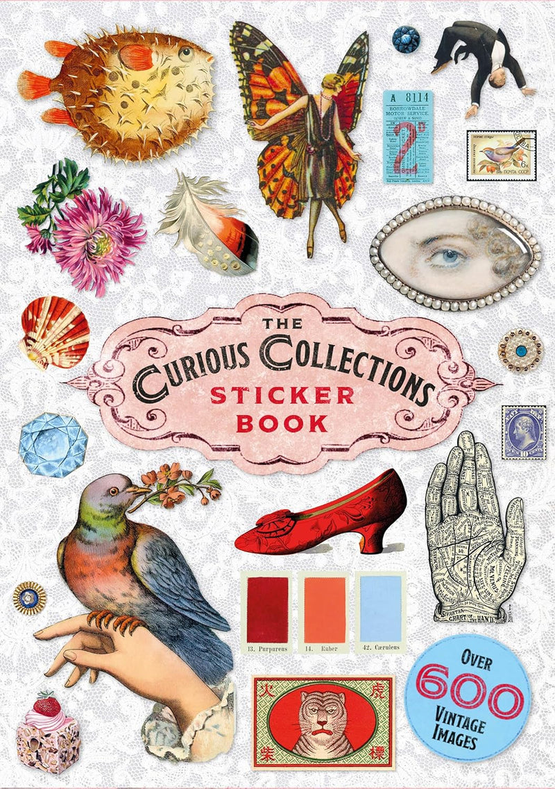 The Curious Collections, livre de stickers vintage