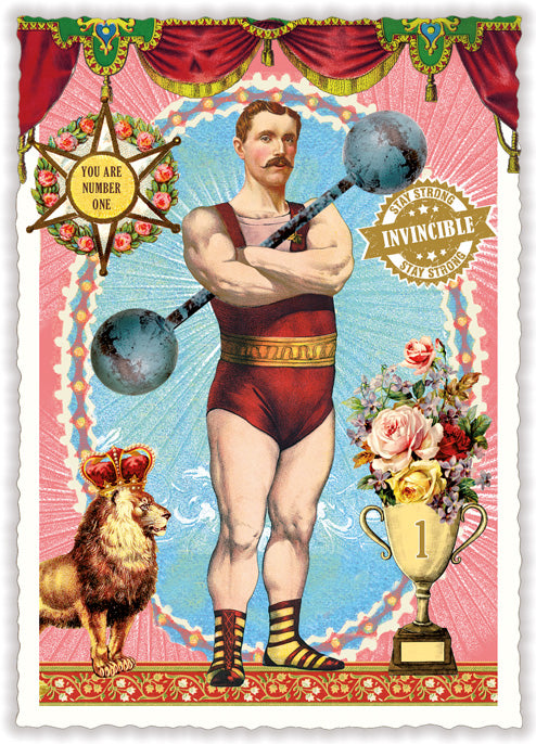 Carte postale You Are Number One, homme fort - ACTE TRE