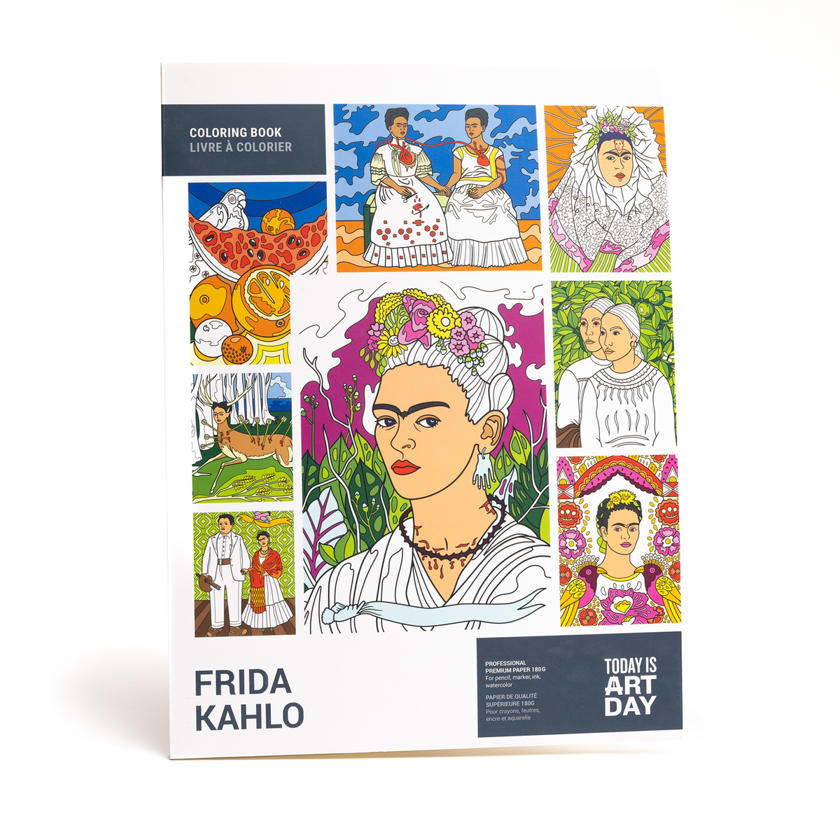 Livre de coloriage Frida Kahlo