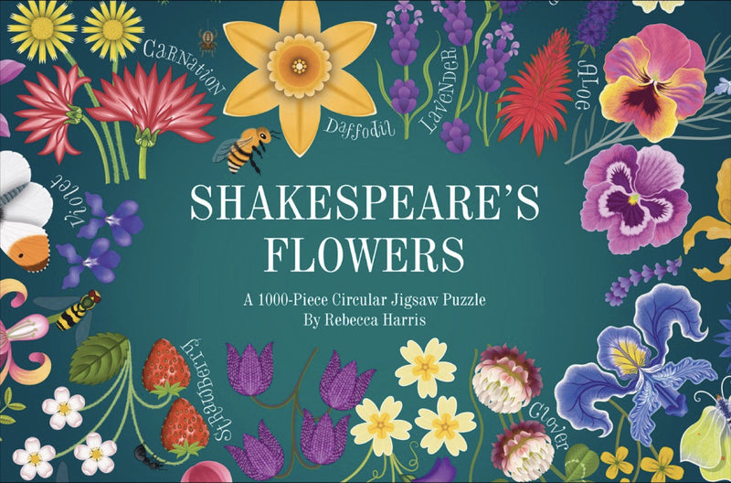 Puzzle rond 1 000 pièces Shakespeare’s Flowers