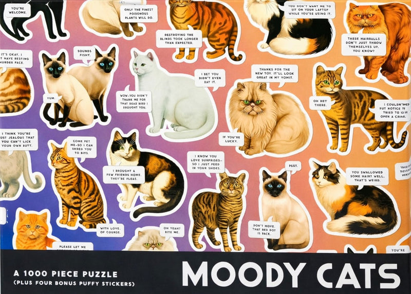 Puzzle 1 000 pièces Moody Cats, Brass Monkey