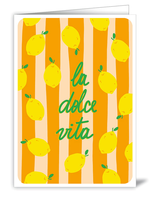 Carte double La dolce vita aux citrons, ACTE TRE